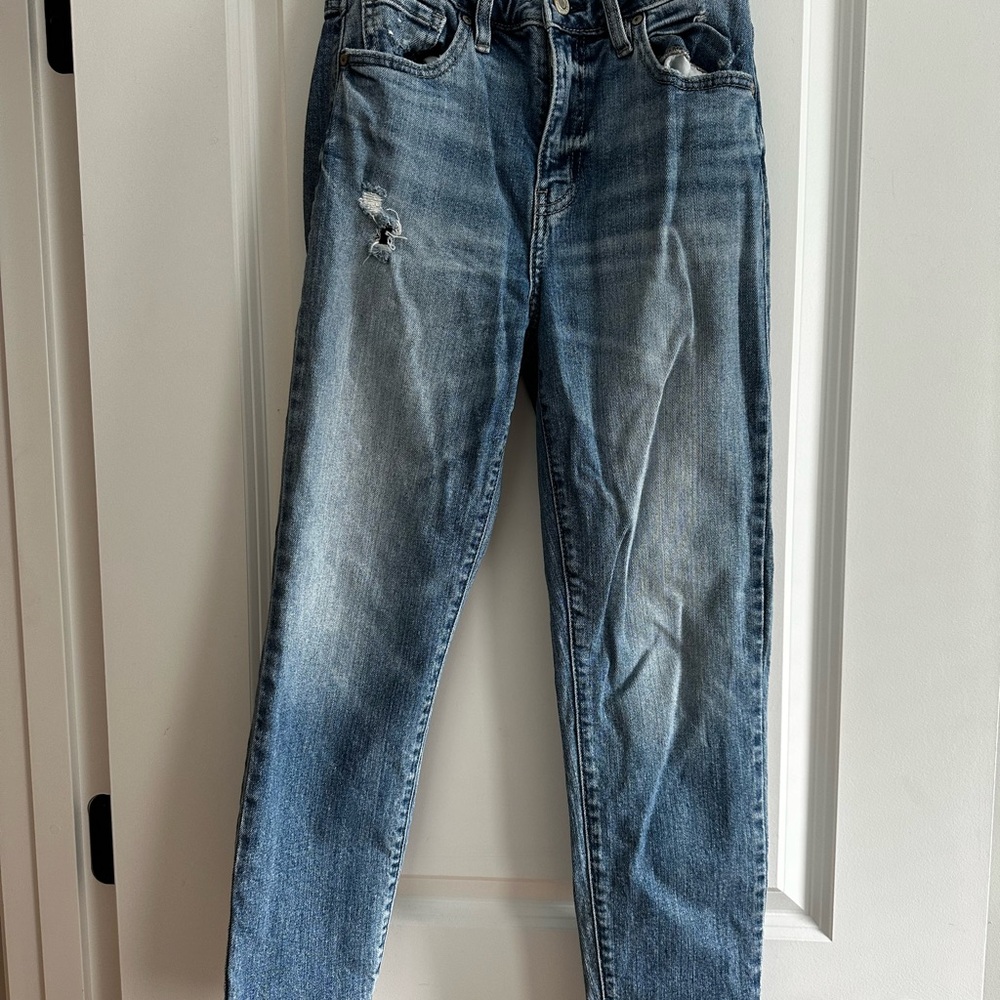 Eunina Tobi Super High Rise Mom Jean Crop